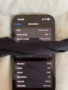 iPhone 14 Pro reconditionné
